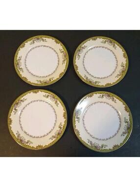 Set of 4 Noritake "Salad Plates" 7 5/8" Nordich Pattern Discontinued